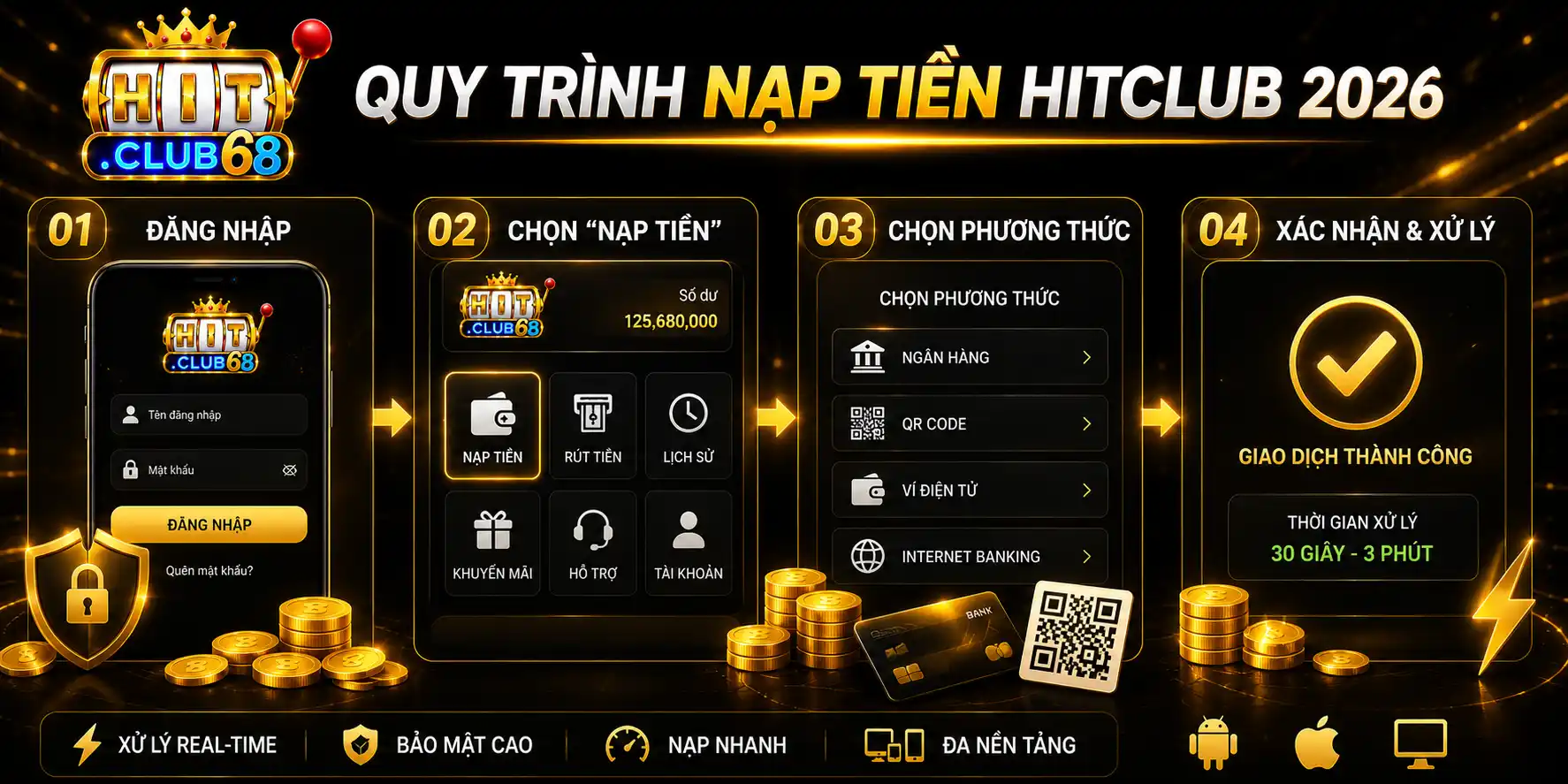 Cập nhật chi tiết quy trình nạp tiền Hitclub 2026 Cập nhật chi tiết quy trình nạp tiền Hitclub 2026
