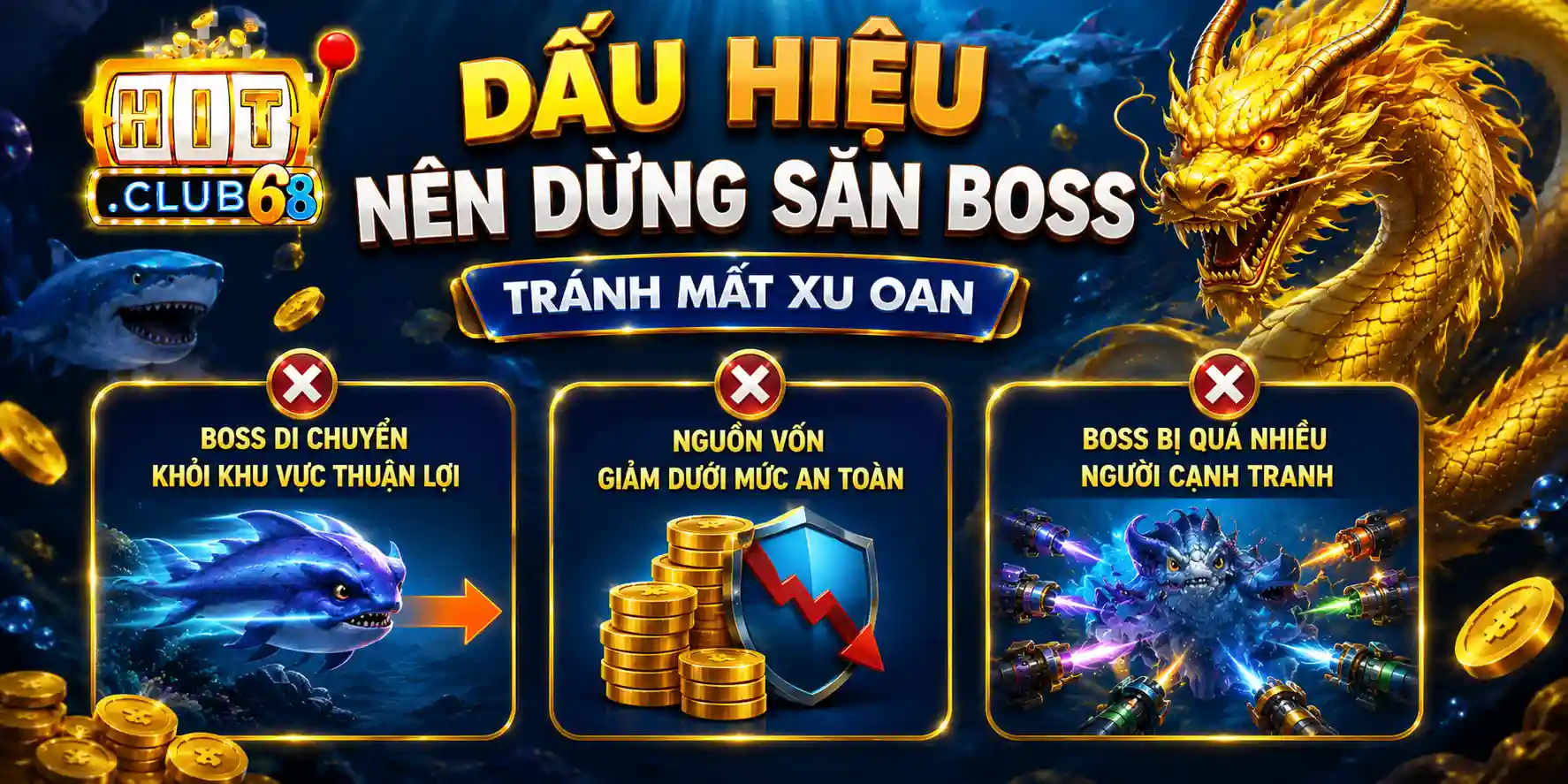 Dấu hiệu nên dừng săn boss để tránh mất xu oan Dấu hiệu nên dừng săn boss để tránh mất xu oan
