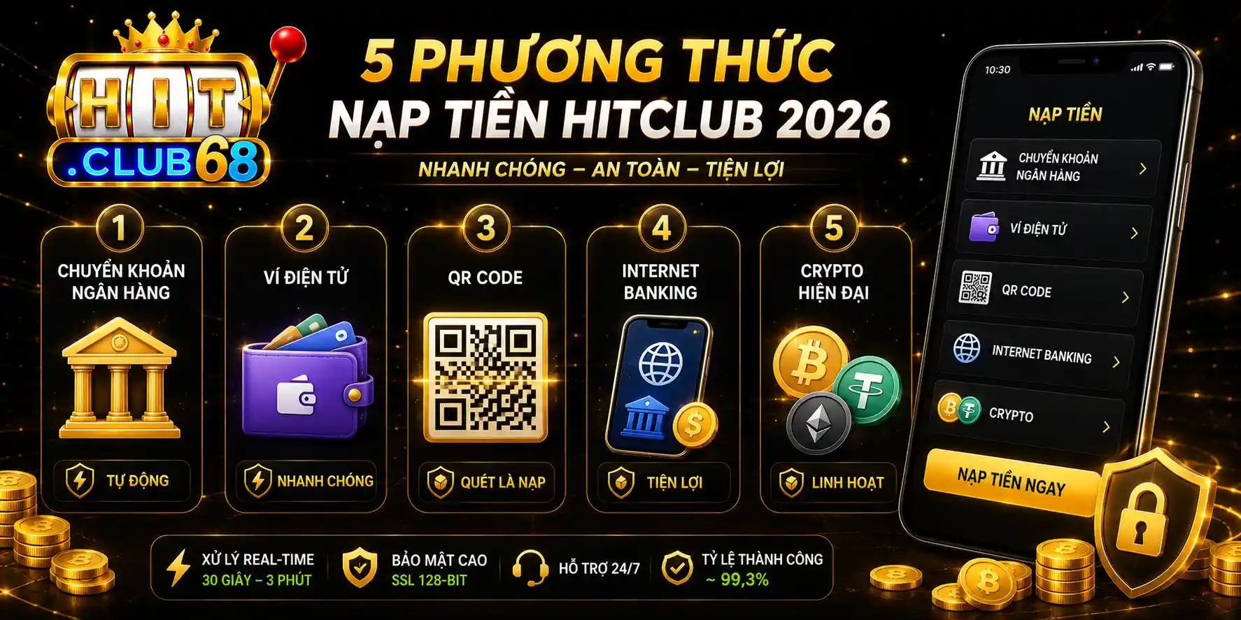 Khám phá 5 phương thức nạp tiền Hitclub 2026 Khám phá 5 phương thức nạp tiền Hitclub 2026