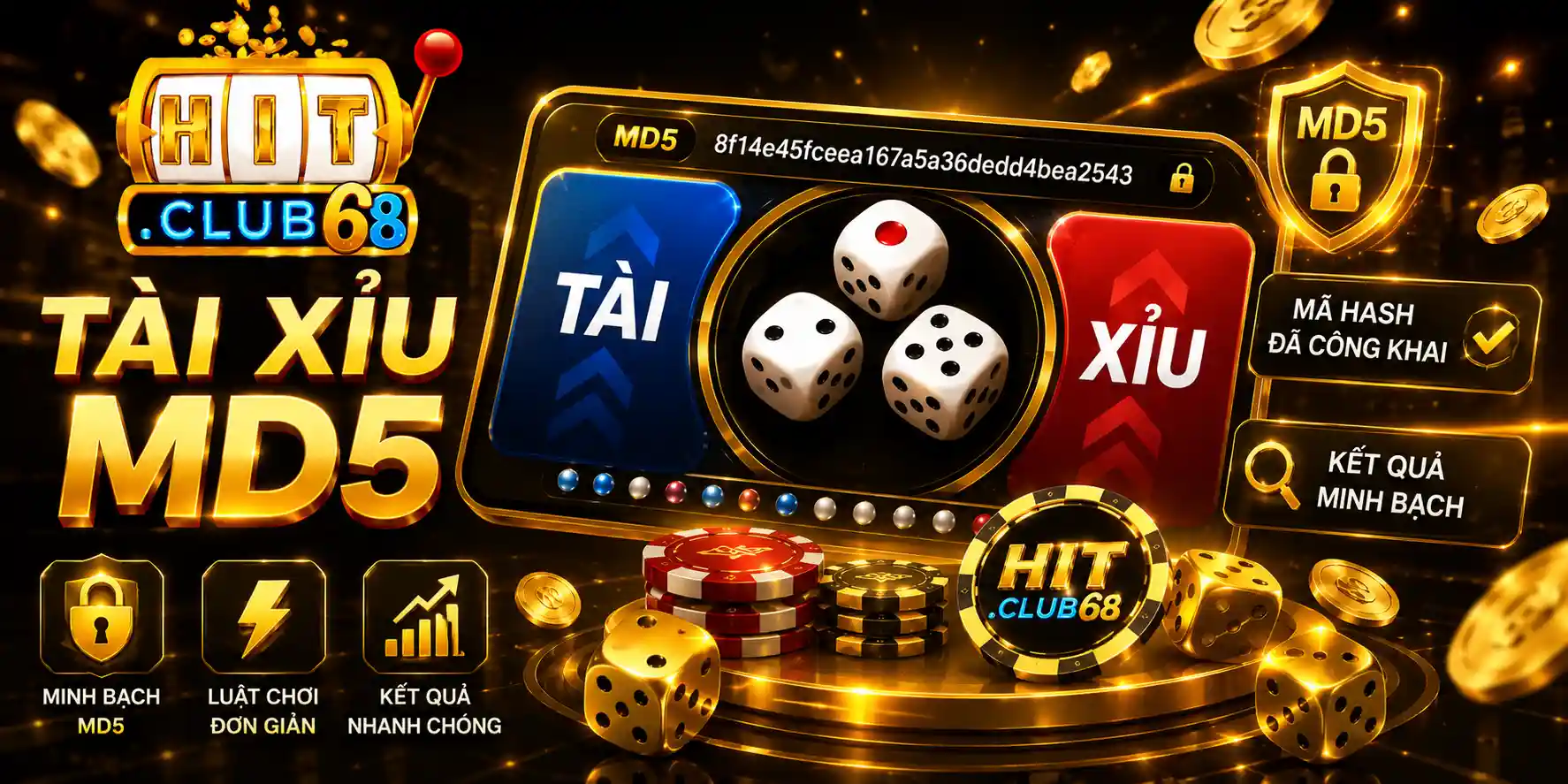 Giải mã luật chơi tài xỉu MD5 Hitclub chi tiết từ A Z